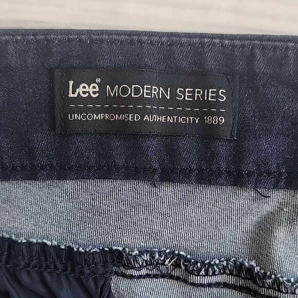Lee Modern Series Curvy Fit Navy Casual Pants Womens Plus Size 22S - Picture 9 of 14